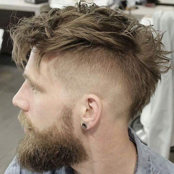 Fringe Undercut With Beard